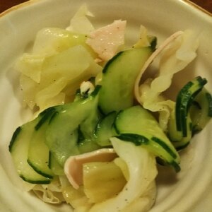 きゅうり・キャベツ・ハムのレモン風味サラダ